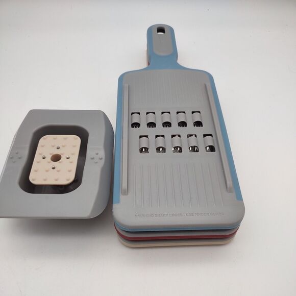 Kuhn Rikon Set of 3 Nesting Double Edge Slicer & Grater Set K92192 FARMHOUSE - Picture 2 of 9